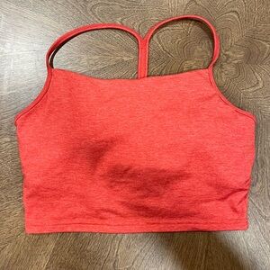 P’Tula The Bare Strappy Crop, Size Large, Color Hot Sauce
